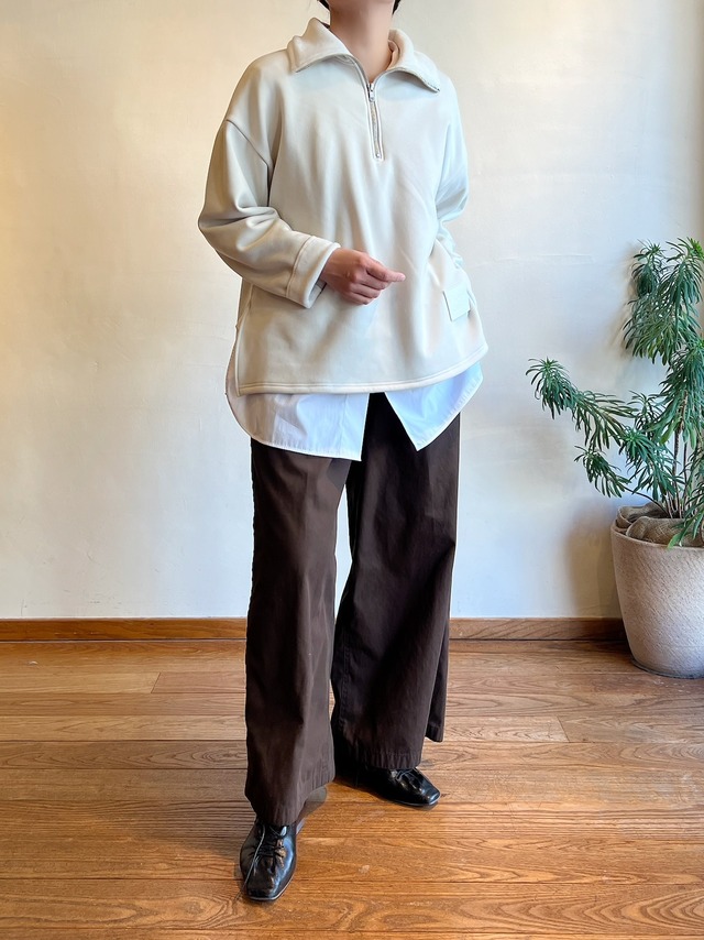 Dignite collier / ボンバーハーフジッププルPO