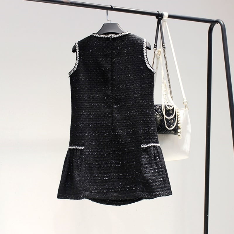 ツイードノースリーブミニワンピース SU1079 | Sugar.miel（シュガー