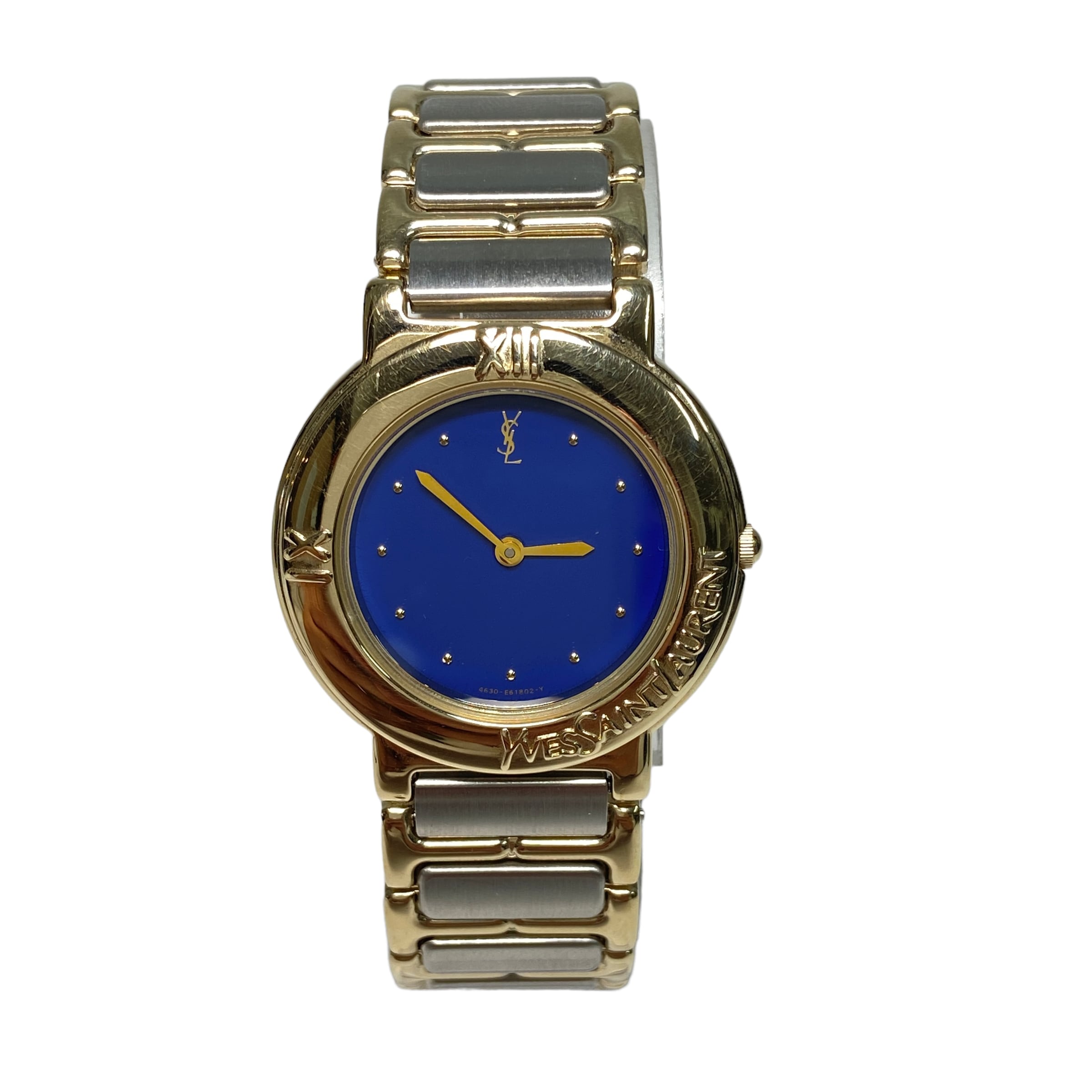 出品物一覧はこちらbyAC《人気》イヴサンローラン 腕時計 ブルー ヴィンテージ レディース クォーツｚ