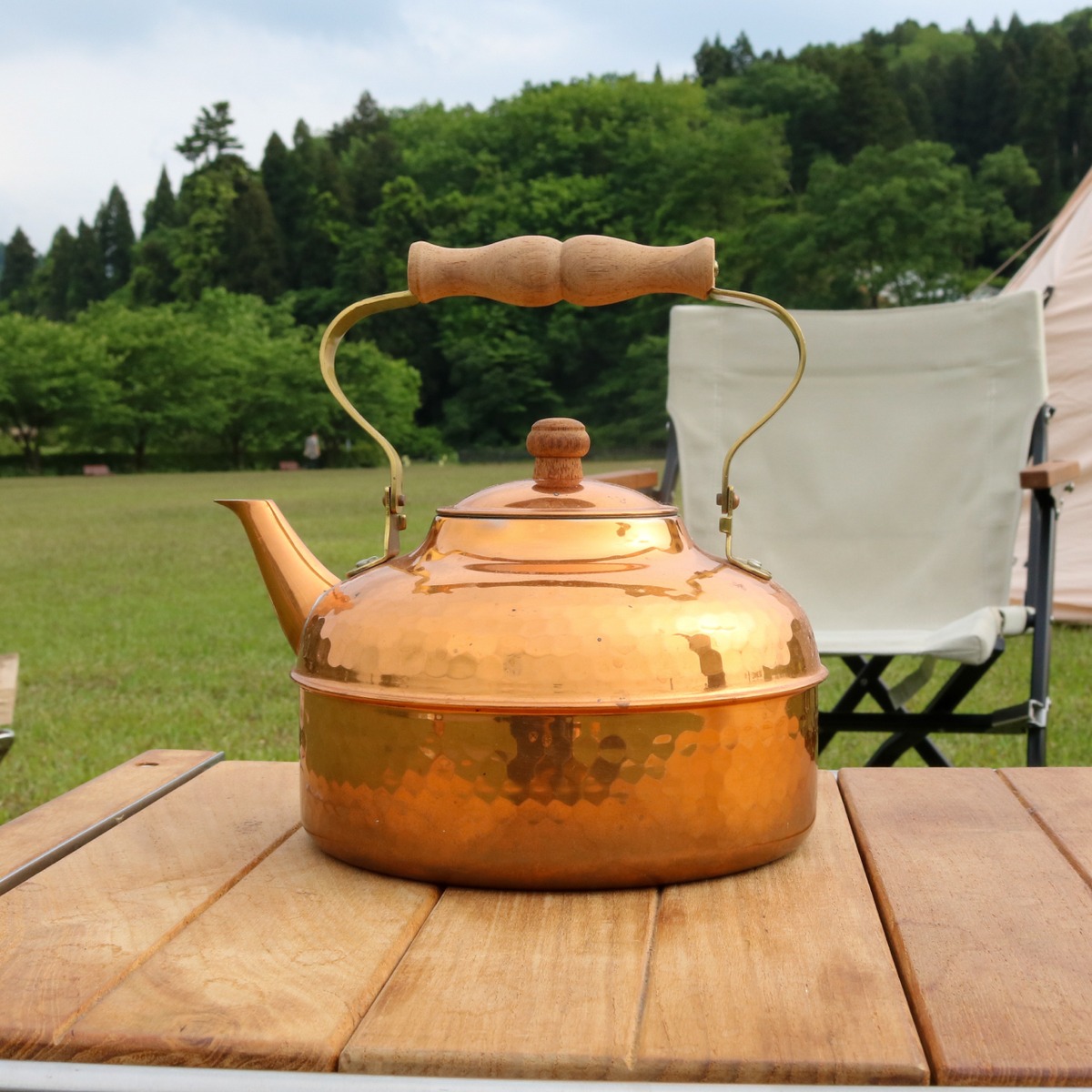 星野器物 銅製ケトル やかん 槌目（星野器物 銅製ケトル ついてれ 