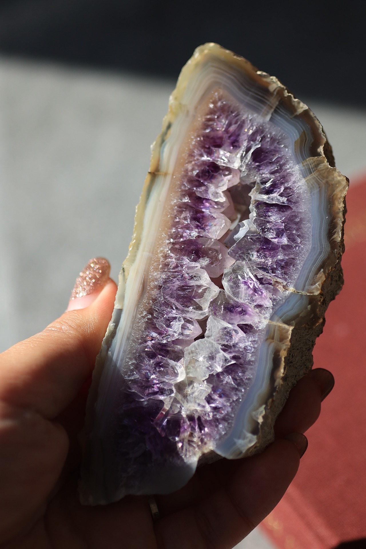 アメジスト スライスプレート ｜Amethyst Slice｜ 天然石・鉱物・パワーストーン | st00403