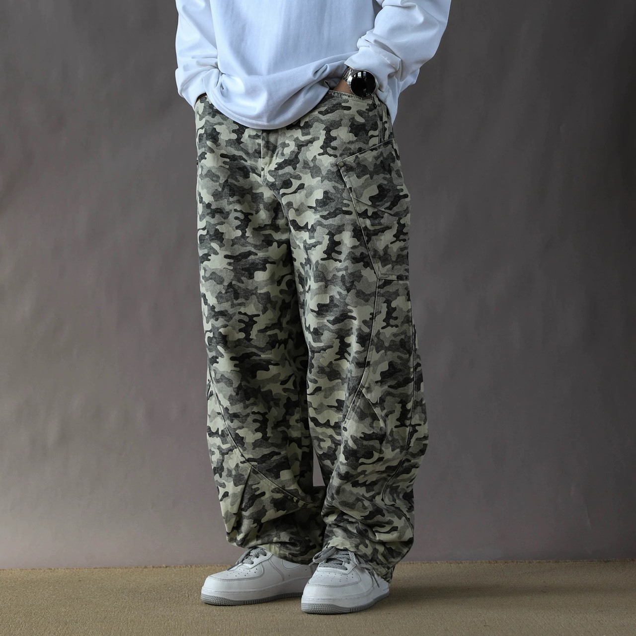 Military pattern baggy pants 1228 - 12