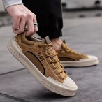 lace-up low cut flat casual sneakers ◇3color H0997