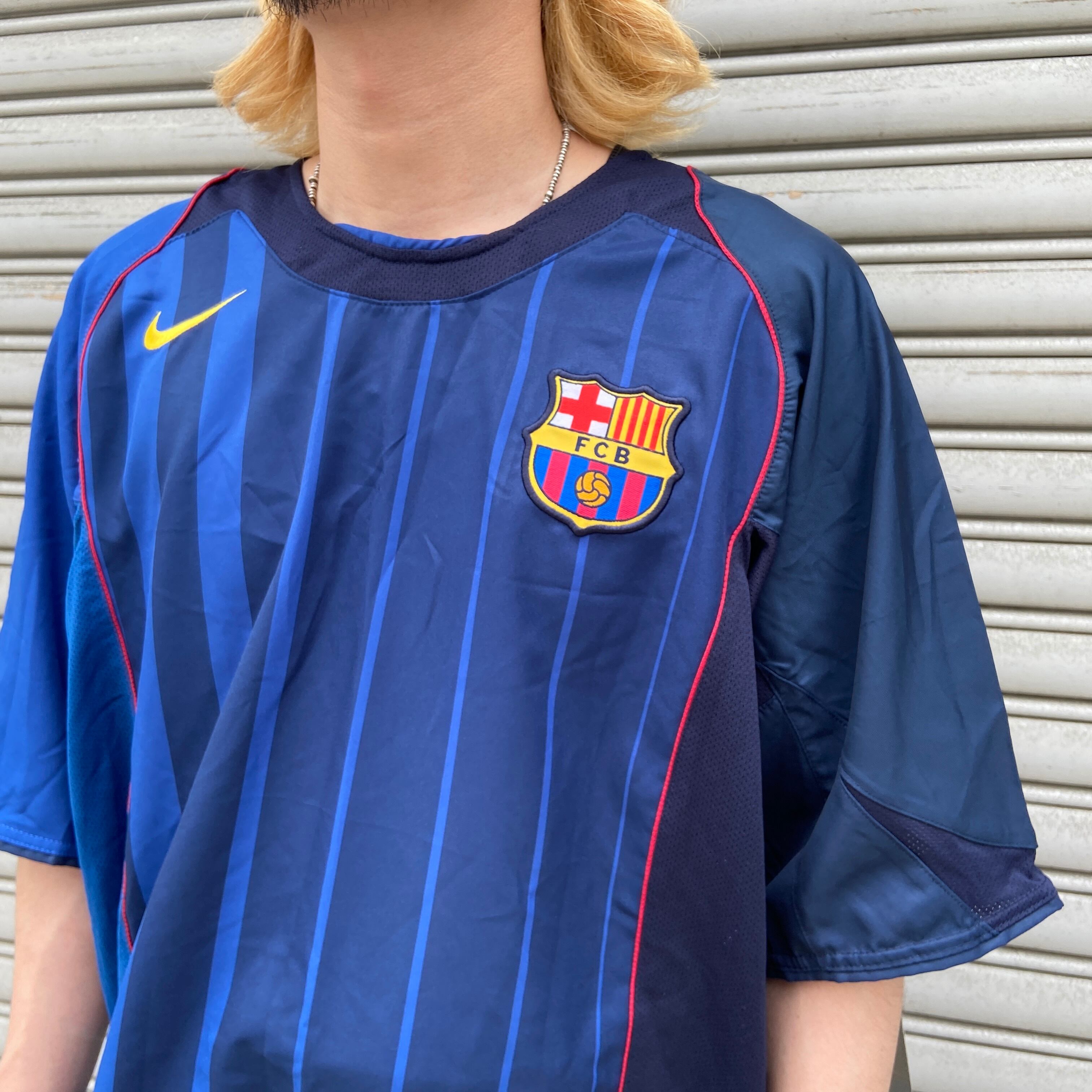 タグ付き未使用品 NIKE バルセロナ ロナウジーニョ サッカーT XL