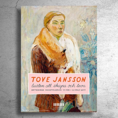【再入荷】ムーミン作者 画家『トーベ・ヤンソン』2017年フィンランドでの展示ポスター