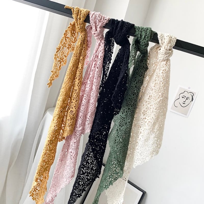 レース編み三角ストール 5col R FB202012043 | Raglana