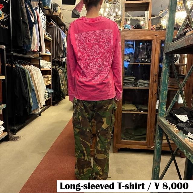 TOPANGA Lady's TOPANGA FIRECOUNTRY Pigment dyed T-shirt Mermaid islander Pink ピグメントダイ長袖Tシャツ マーメイドアイランダー ピンク 全3サイズ TOPANGA Lady's TOPANGA FIRECOUNTRY Pigment dyed T-shirt Mermaid islander Pink ピグメントダイ長袖Tシャツ マーメイドアイランダー ピンク 全3サイズ
