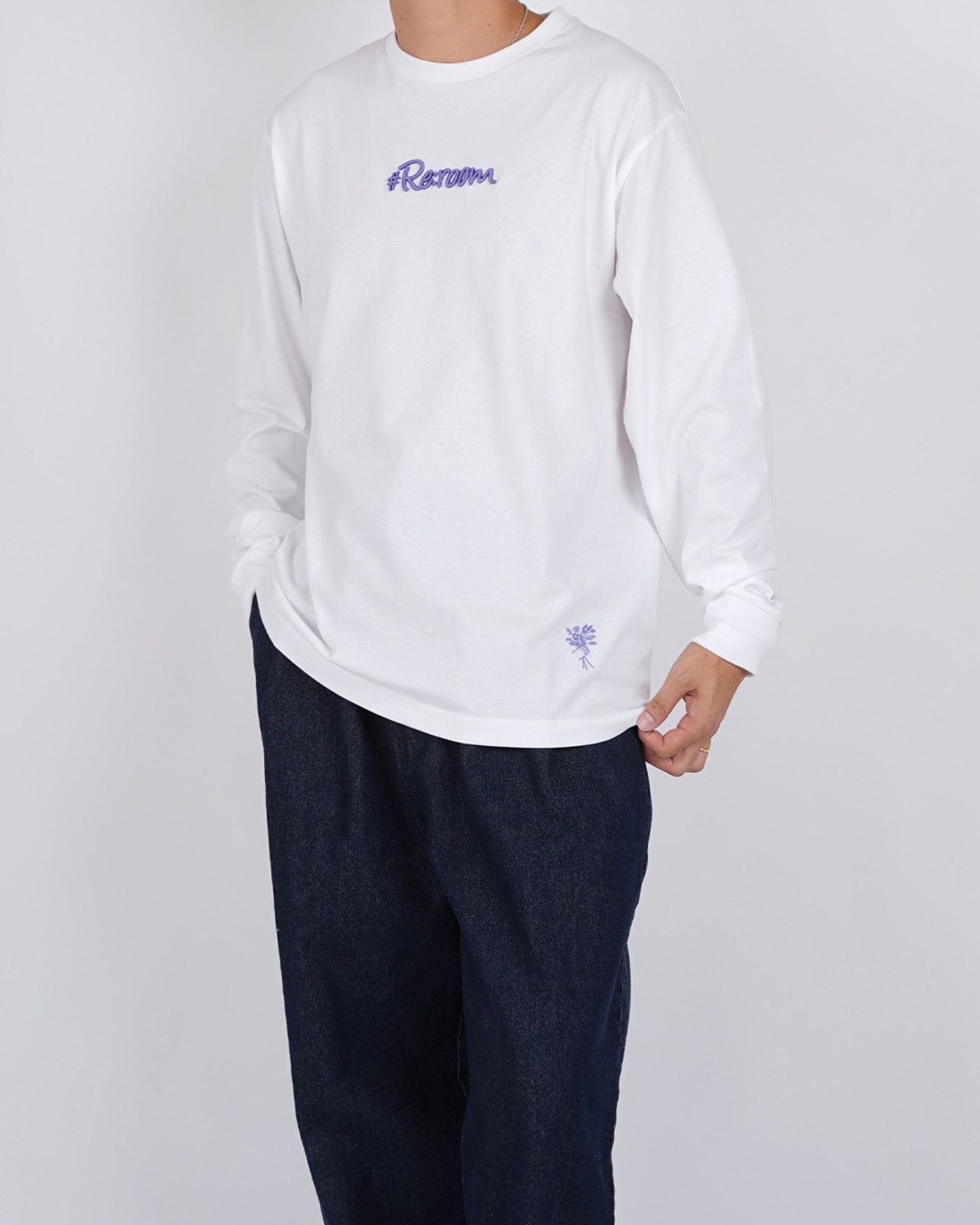 【#Re:room】3D LOGO LONG SLEEVE［REC923］