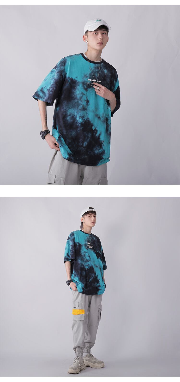 全2色 Tシャツ カットソー タイダイ カジュアル おしゃれ