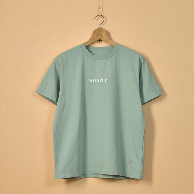 快晴堂　カイセイドウ　海上がりUNI Tシャツ SUNNY 「ある晴れた日の午後に」・よもぎグリーン　毎年、リピーターが多いＴシャツです