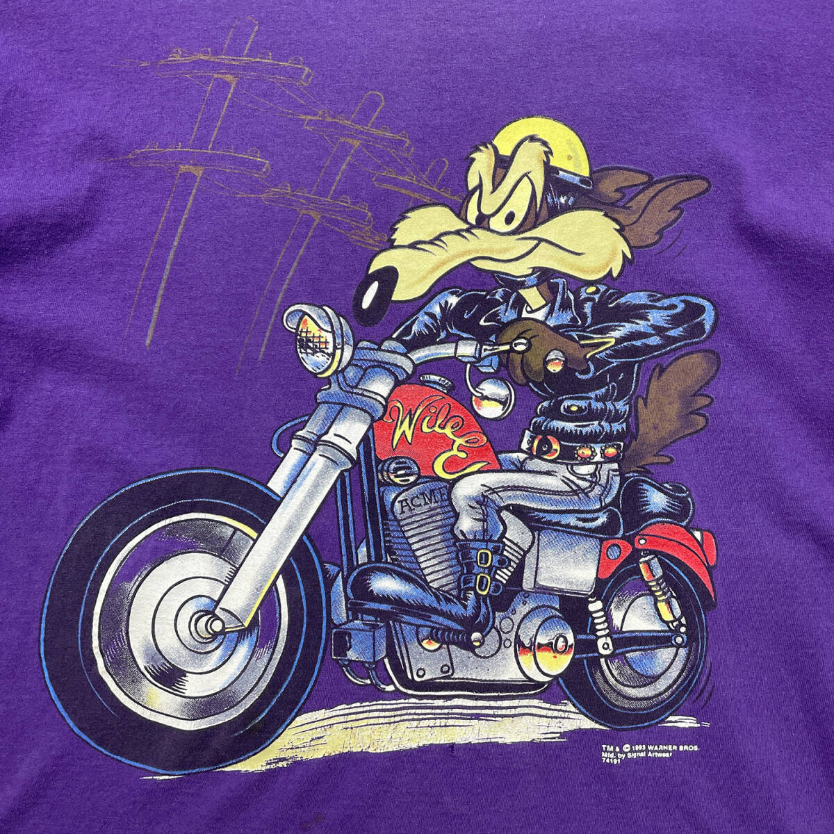 古着 USA製 90S Loony Tunes ルーニーテュンズ ワイリーコヨーテ