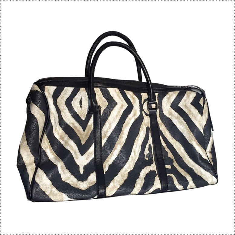 美品 LeSportsac ボストンバック 2way ゼブラ アニマル ゼブラ柄ボストンバッグ】アニマル柄 おしゃれ 2way ハンドバッグ