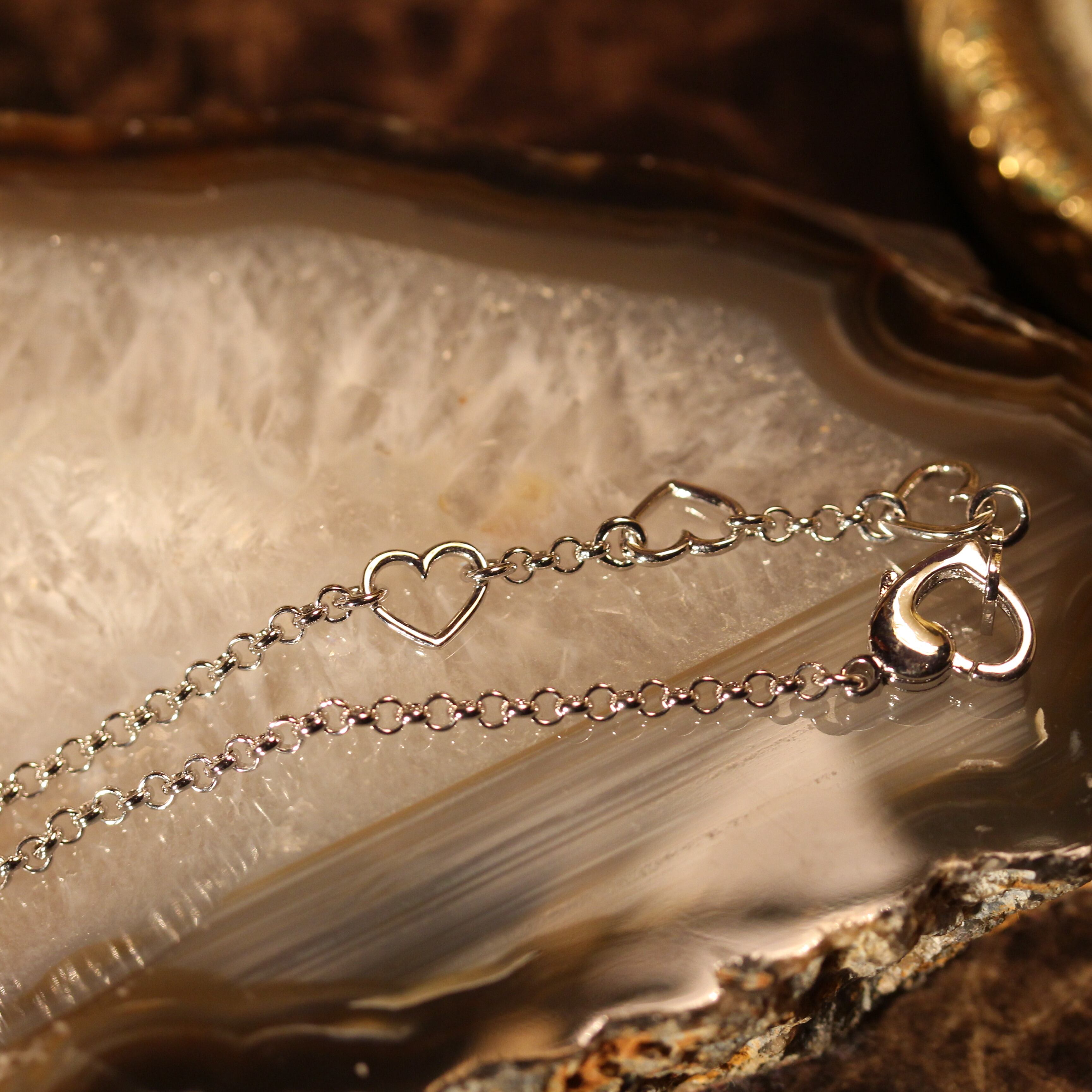 Christian Dior LOGO HEART CHAIN DESIGN BLACELET/クリスチャン
