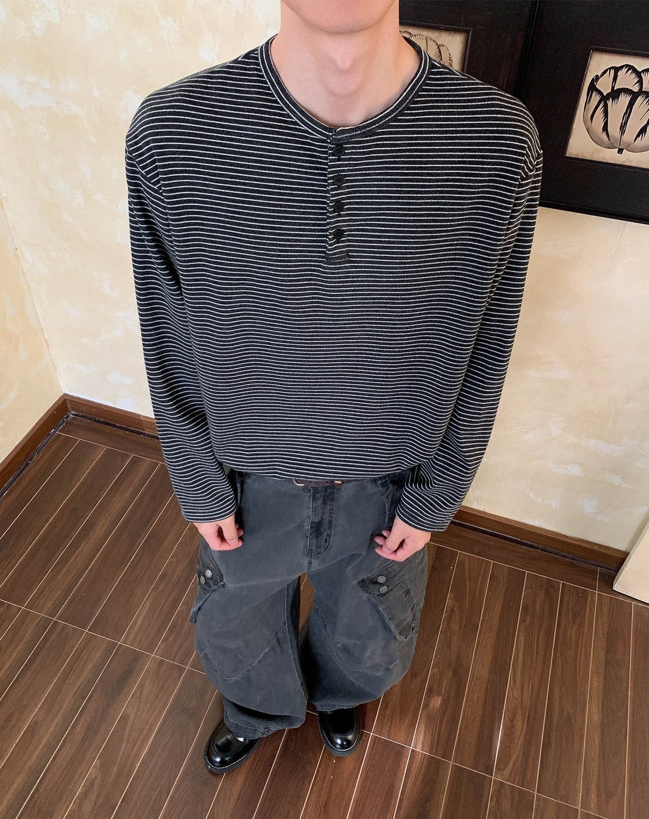 名作アーカイブ】DIOR HOMME ディオール オム 6HH4052861 ボーダー柄