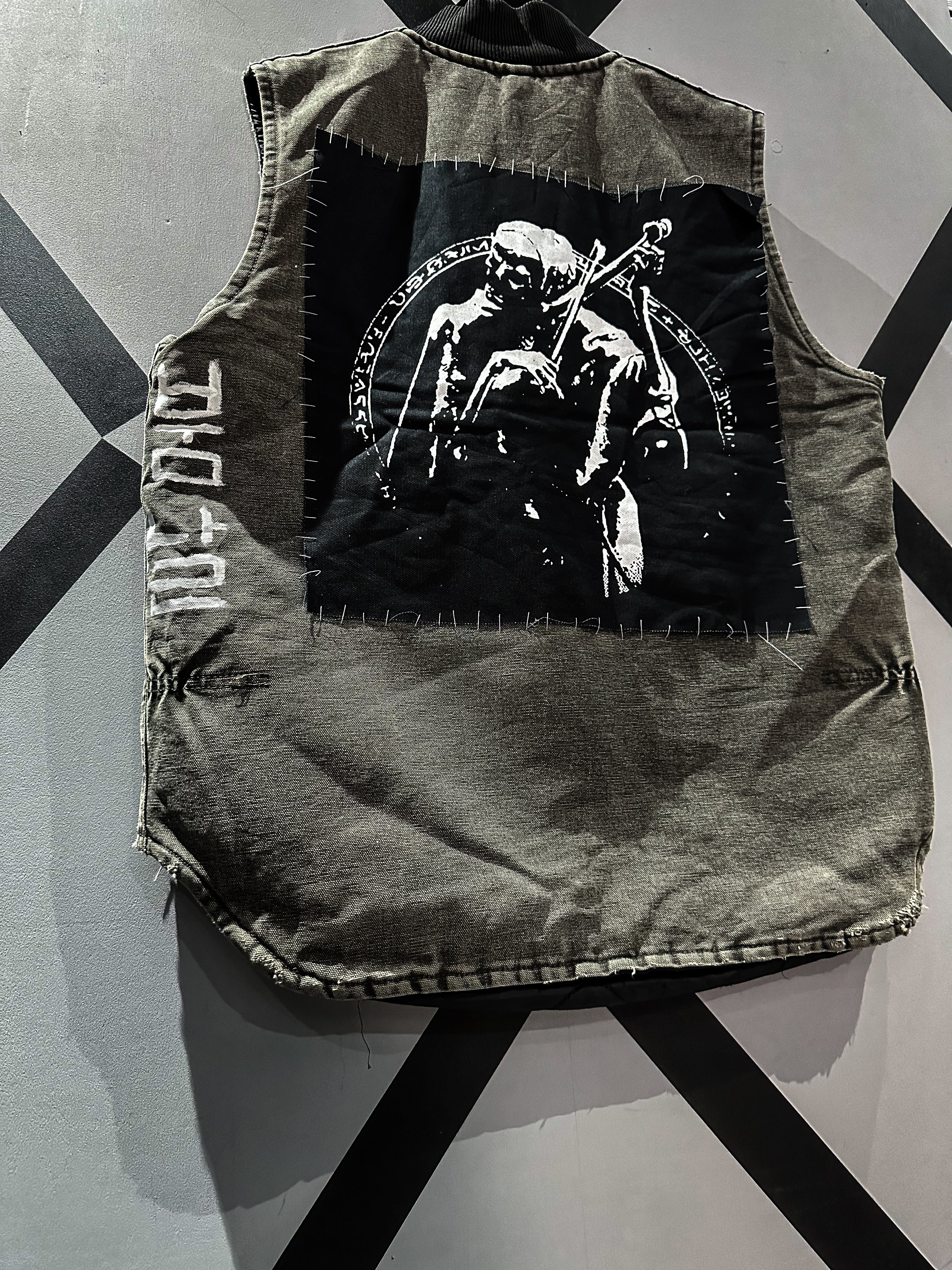 ショップコート　ハンドペイント　ヴィンテージ Hand-painted shop coat | HYUGA ONLINESHOP