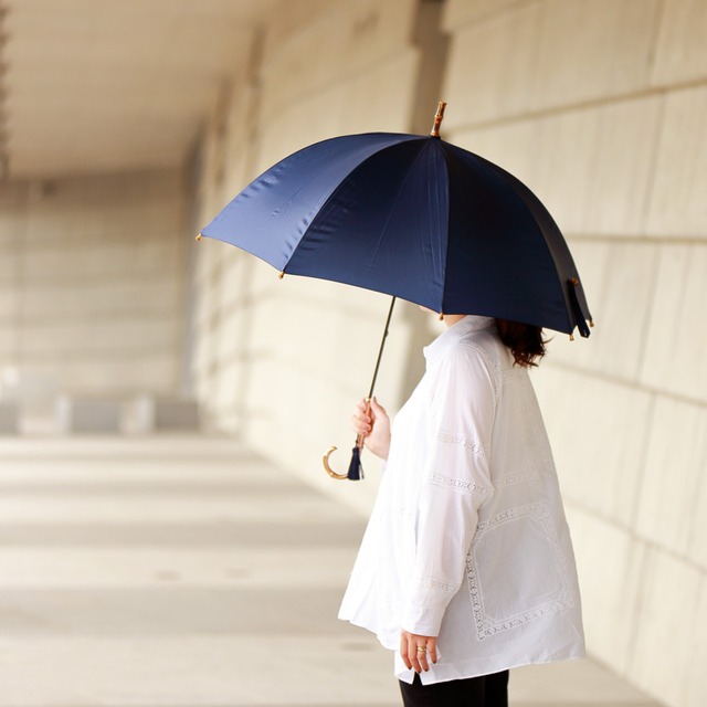 WAKAO　バンブーハンドル 日本製 雨用長傘 （6256）