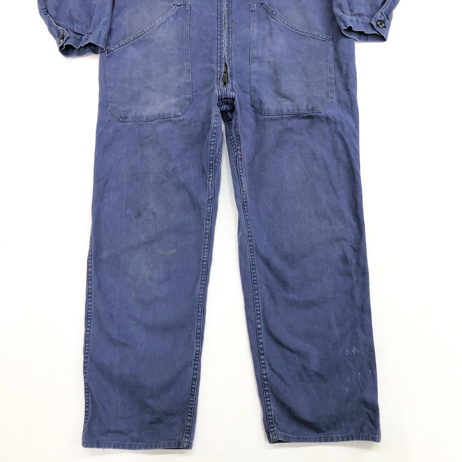 UNKNOWN 80- 90年代 FRANCE製 COVERALLS ユーロワーク フレンチワーク