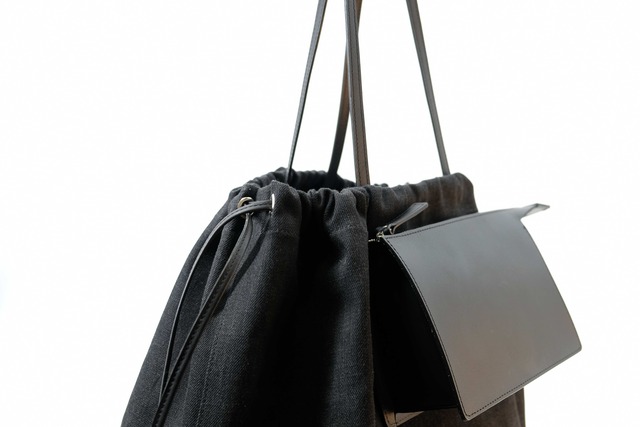 MARROW/MA-AC6311 FABRIC BIG TOTE BLACK