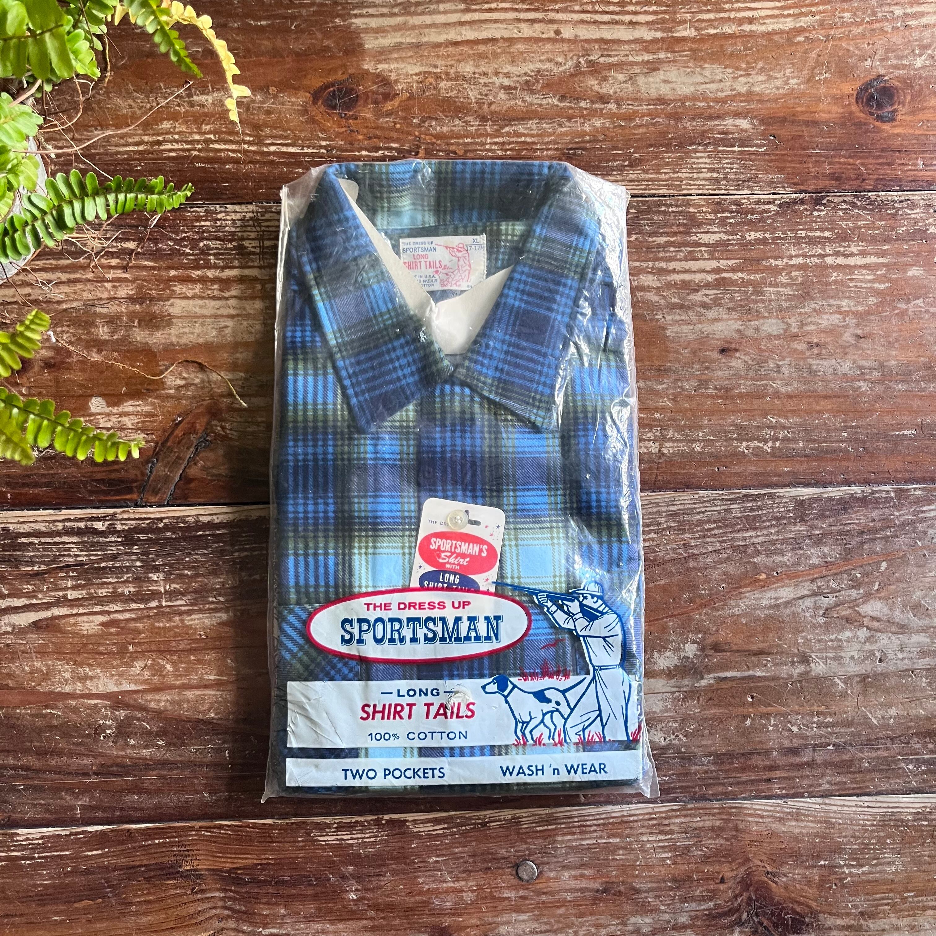 Circa 60s Deadstock "The Dress Up Sportsman " Print-Flannel Shirt