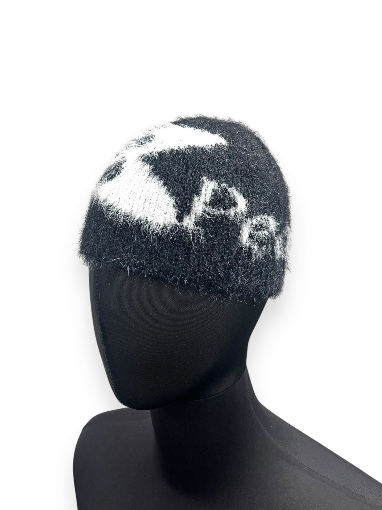【PLANET STUDIO】Peace graphic mohair beanie