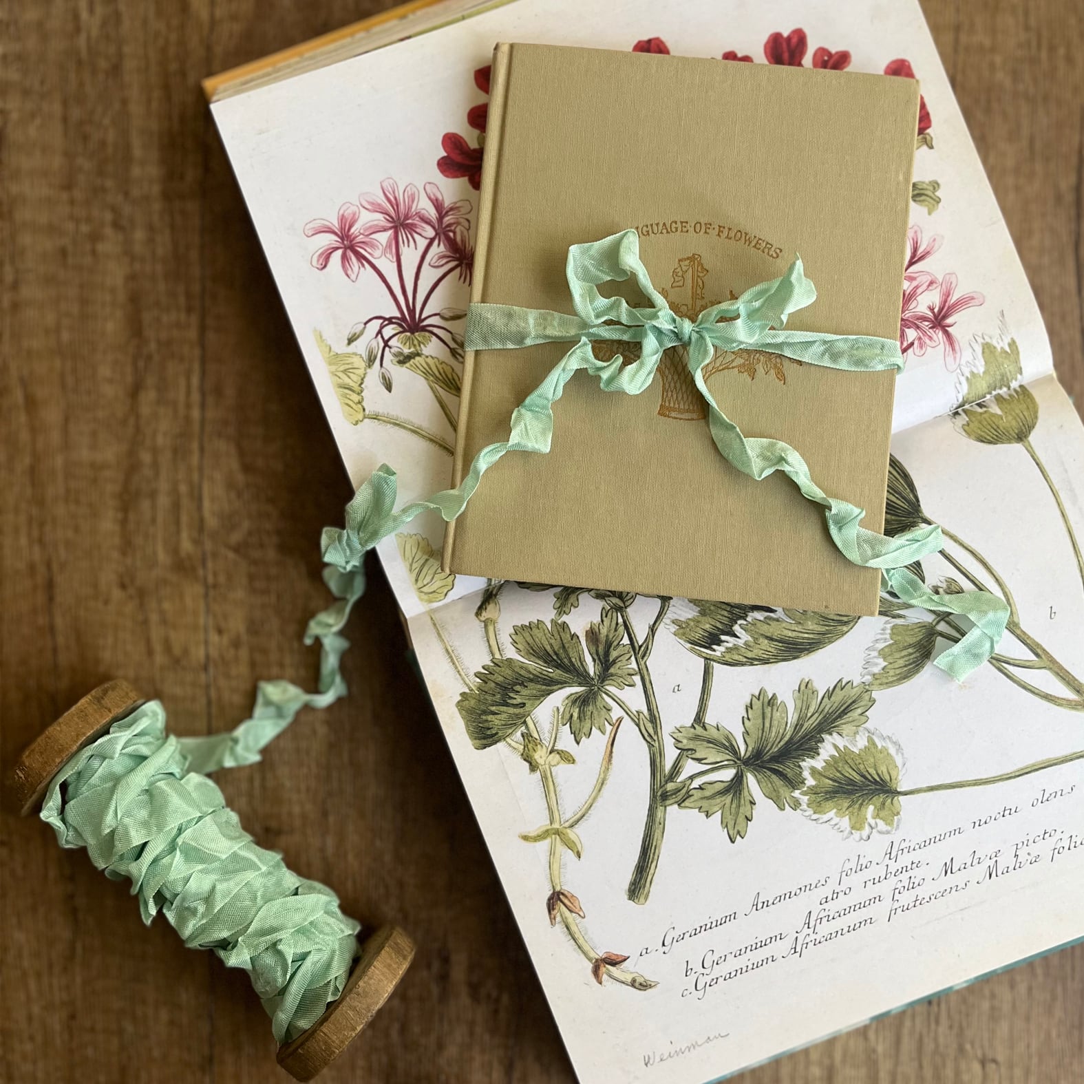 アンティーク風シワ加工リボン】《crinkle リボン》4.キャンディ