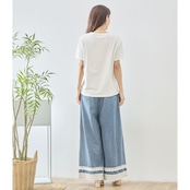 TRUBE サマータイムイラストプリント半袖Tシャツ【M~L】ホワイト