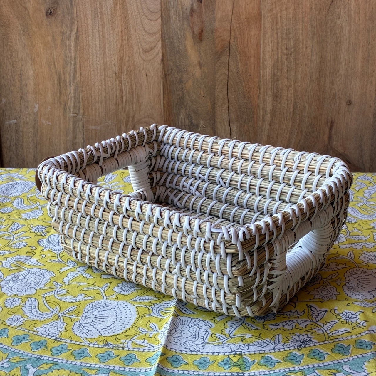 Bangladesh Seagrass Rectangular Basket S　バングラディッシュ　シーグラスレクタングルバスケット　S　カゴ　収納　小物収納