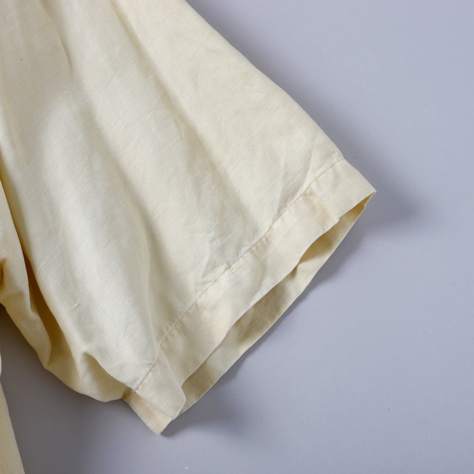極美品】90s Ralph Lauren special silk linen open collar shirt