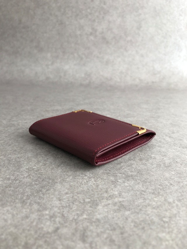 Cartier カルティエ マストライン 財布 ボルドー レザー コインケース vintage ヴィンテージ オールド 7pxaxi