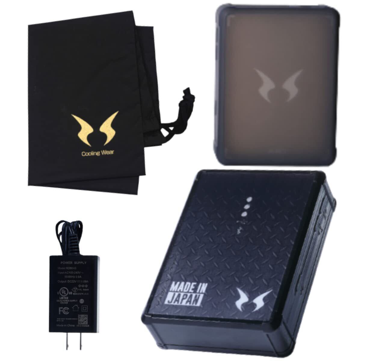 特価商品】空調風神服(2024年) 12V バッテリー ファンセット 収納