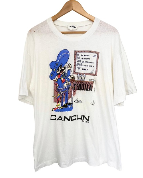 90sCotton Print Tshirt/L