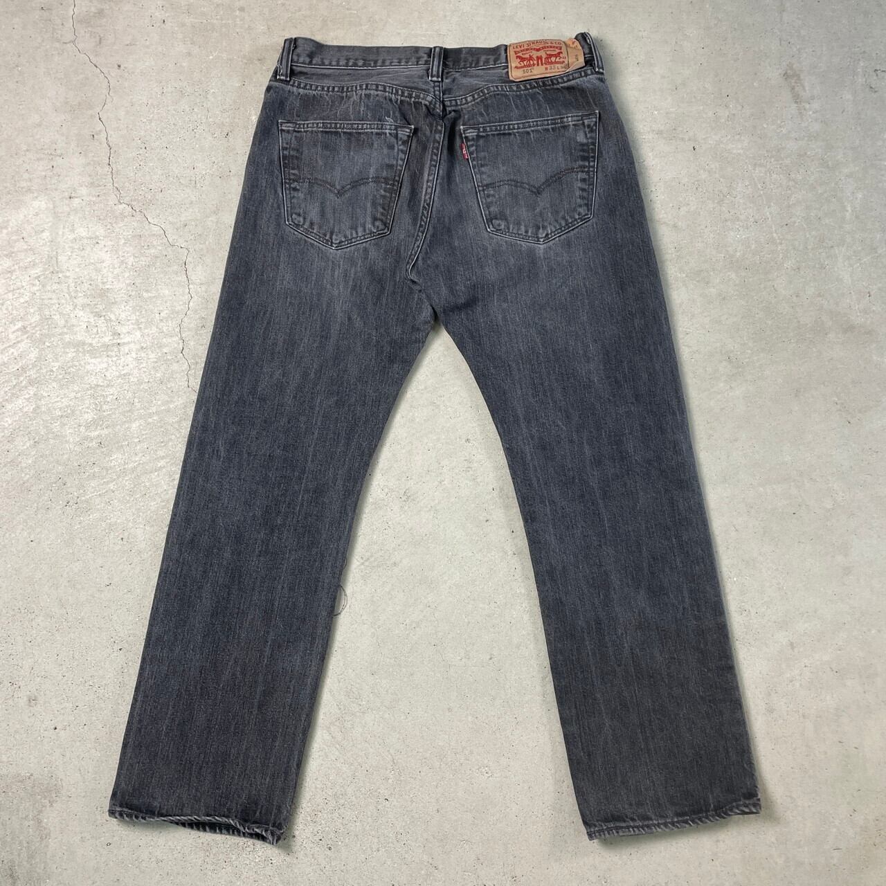 Levi's リーバイス 501 BLACK W36 ストレート黒グレー