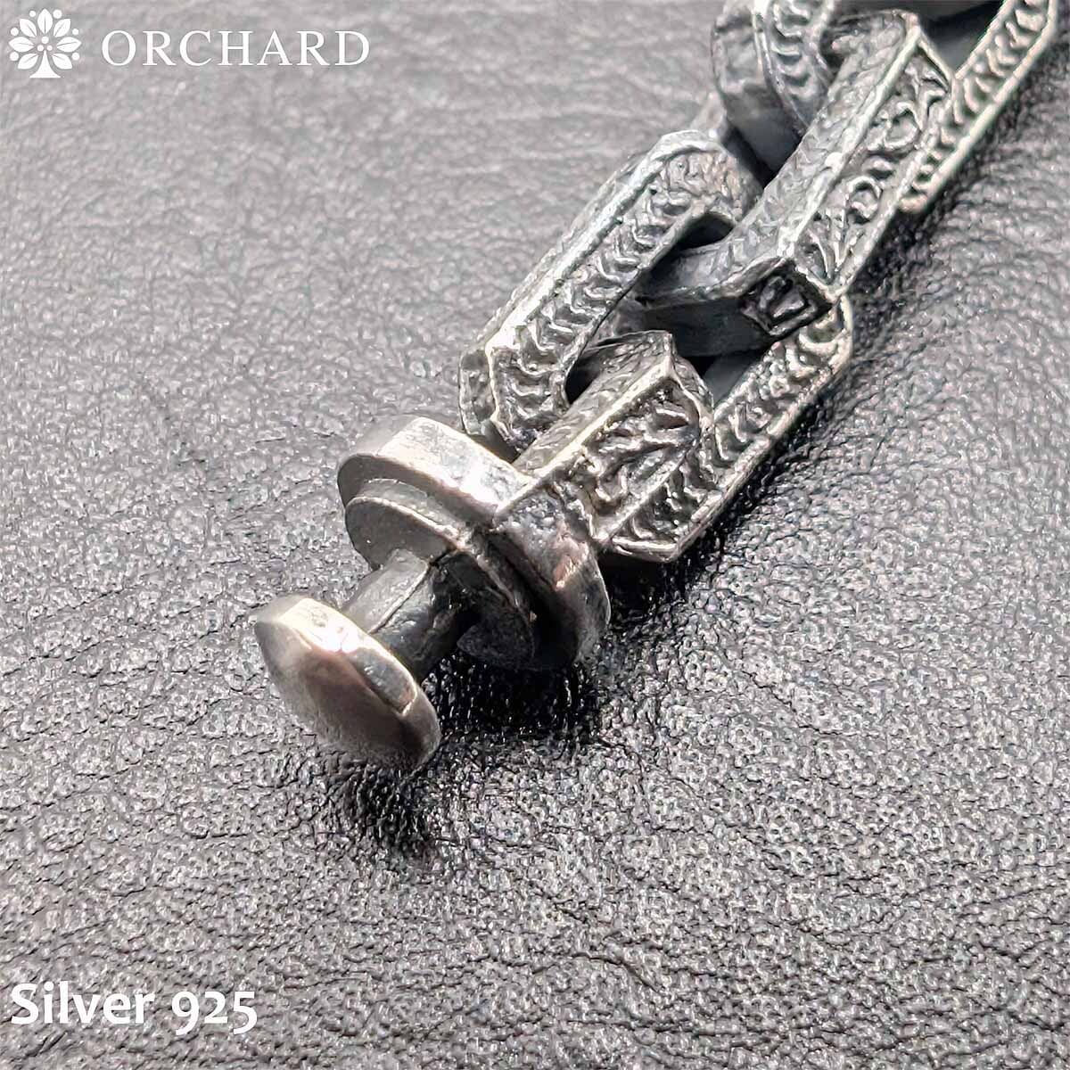 シルバー925 Silver925 クアッドチェーン ブレスレット 20cm メンズ