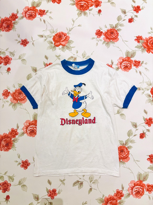 【kids vintage】Donald  T-sh.  about 7-10y