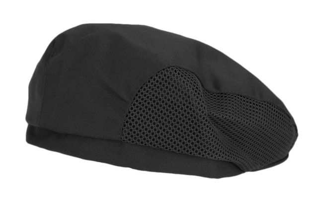 [LYING] カフェ ベレー帽 厨房 帽子 レディース メンズ コック帽子 メッシュ付き 通気性よい 帽子 料理 業務用 工場 ホテル レストラン 女性 男性 シェフ帽子 キャップ 無地 速乾 おしゃれ 人気 ブラック/コーヒー色