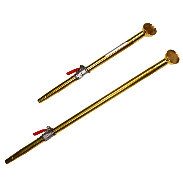 真鍮製ノズルコック付　（小）Ｌ目350mm