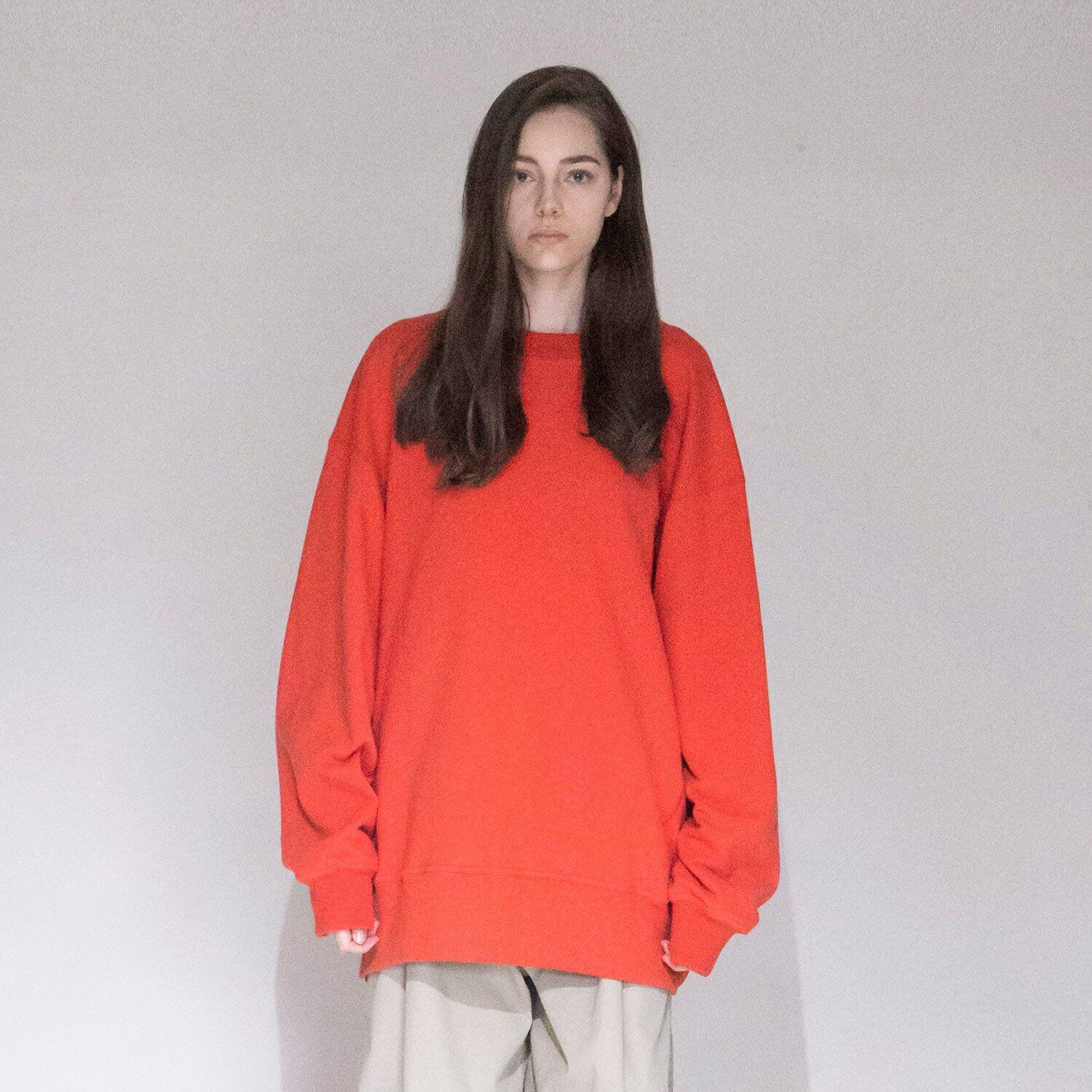 VOAAOV Air URAKE SWEAT Crew Neck Pullover (ORANGE) VOSW-J41