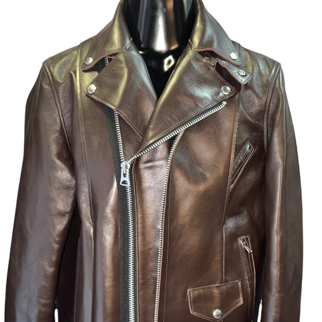 sacai】サカイ レザージャケット ブラウン SIZE：2