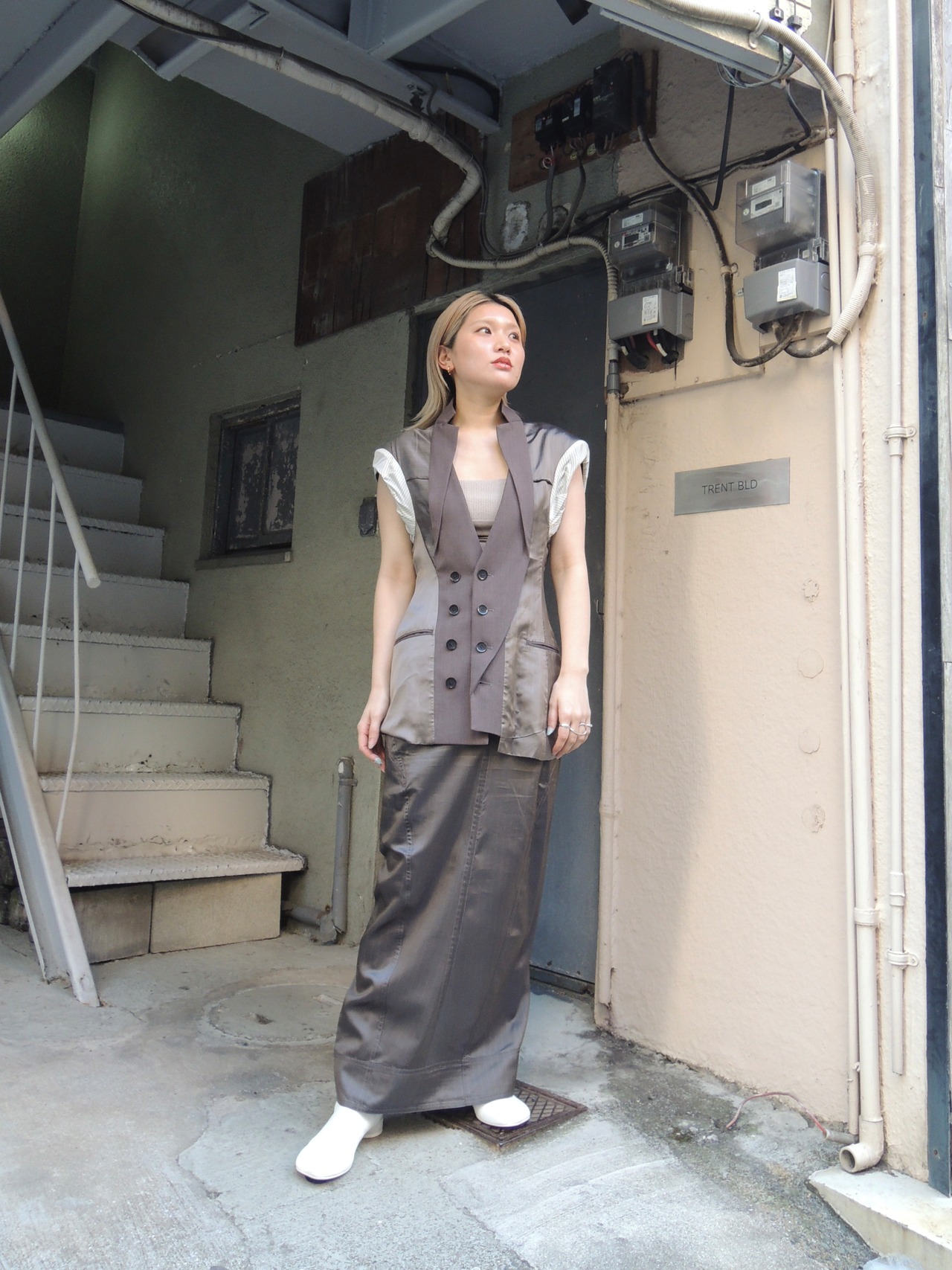 【25SS】MUKCYEN ムッシャン / out jacket vest / ジャケットベスト - 3