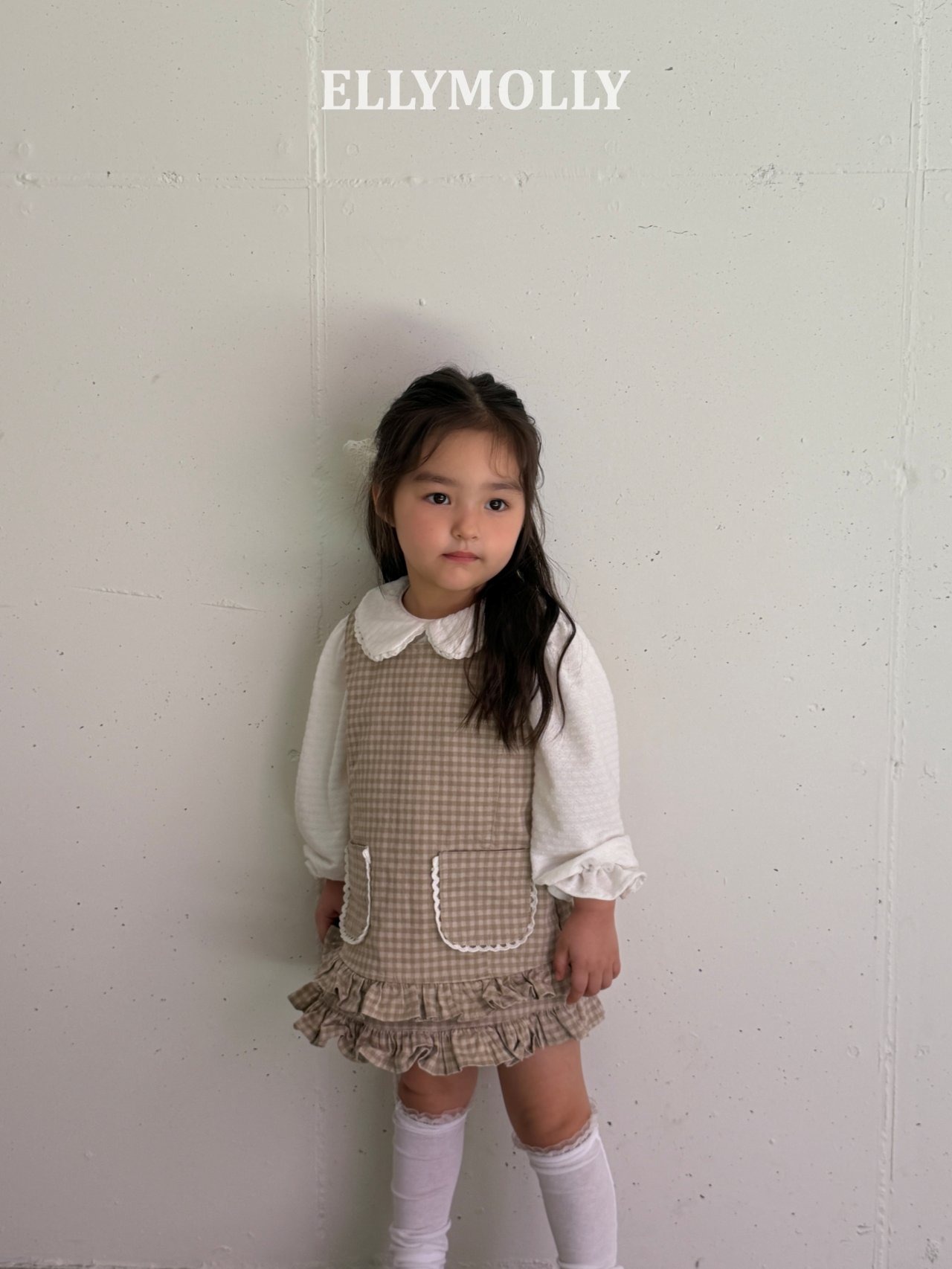 [ELLYMOLLY] Little Pocket Frill Dress +fee2 / [엘리몰리] 리틀포켓프릴원피스
