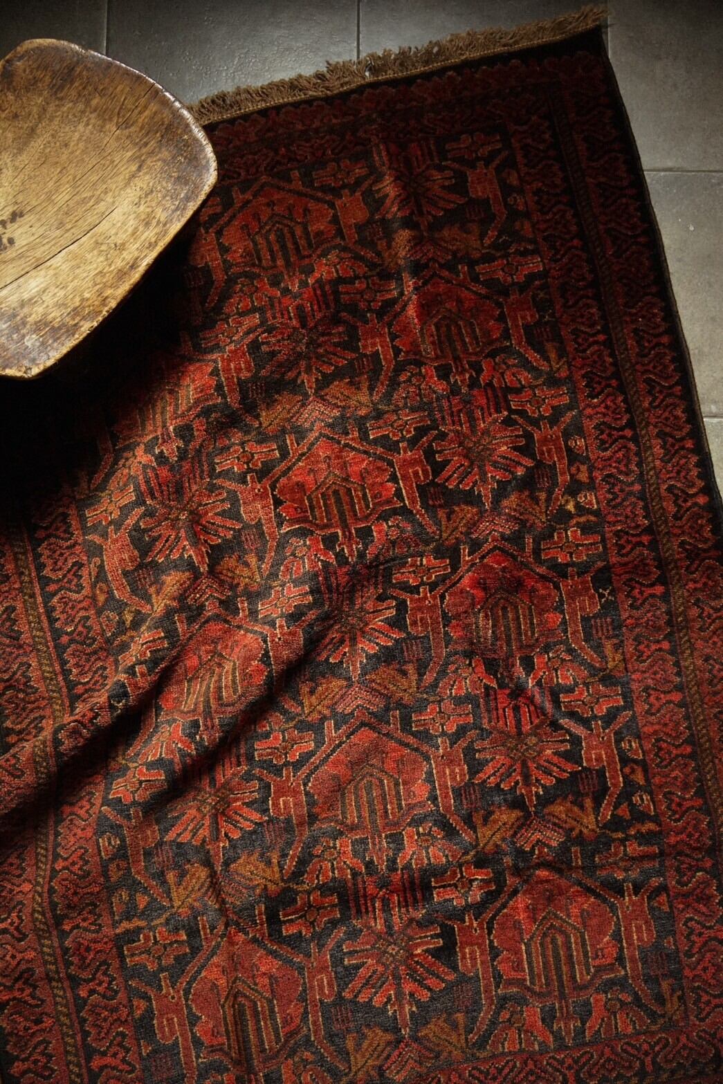 1154-Vintage Turkmen rug