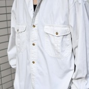 Eddie Bauer rufton twill double pocket shirt