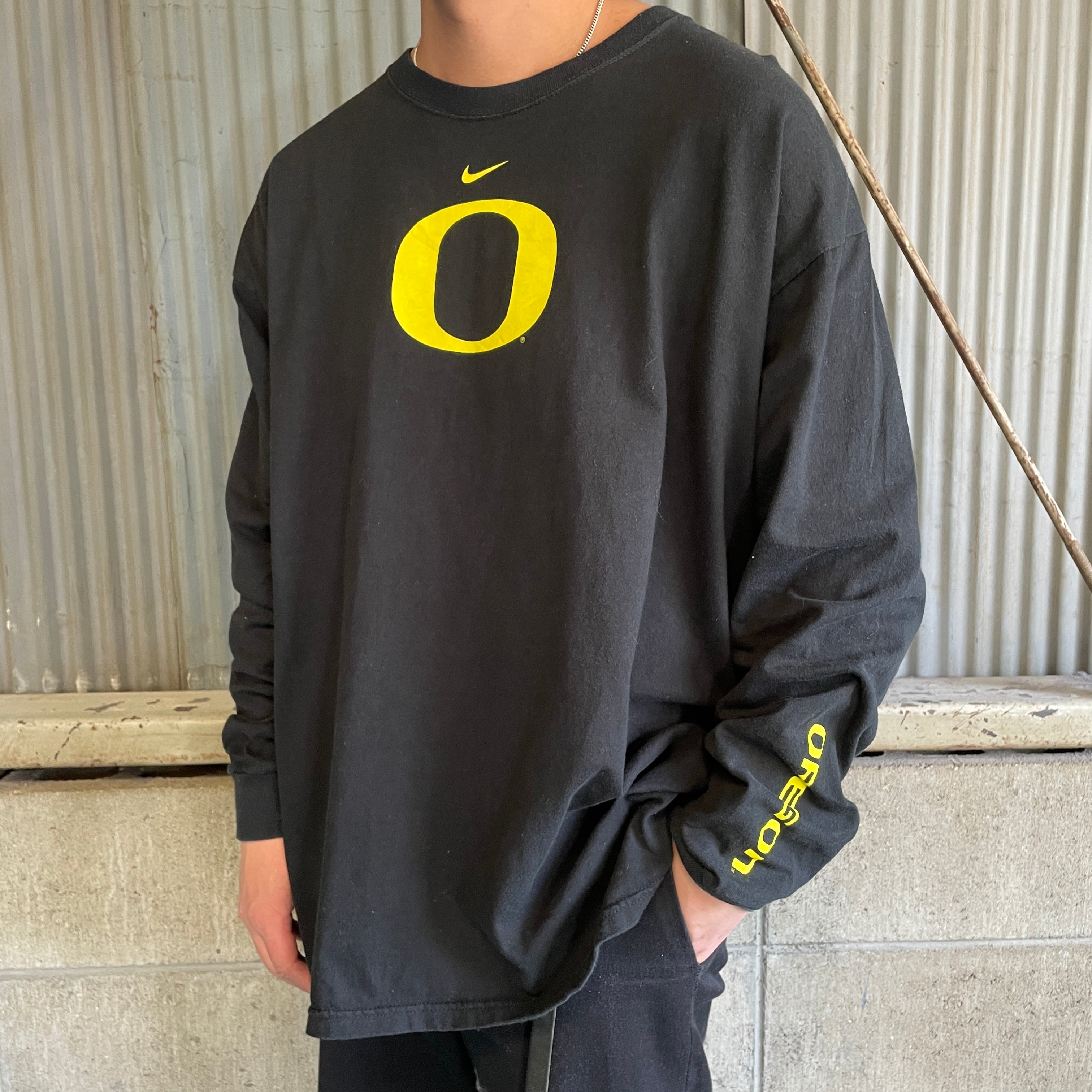 NIKE ナイキ ”OREGON” チームロゴプリント ロングTシャツ メンズXL 