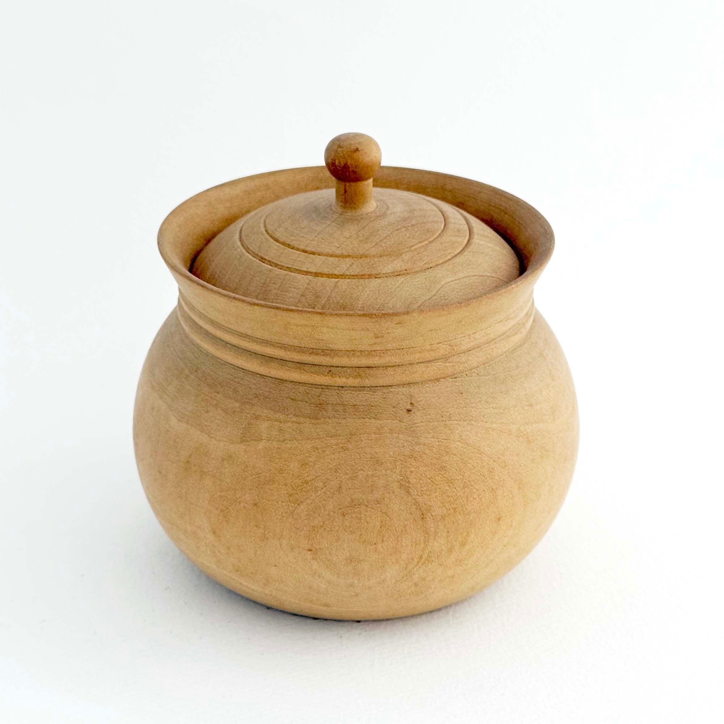 ヴィンテージ 蓋付入れ物（遠刈田系 / 佐藤護工人）