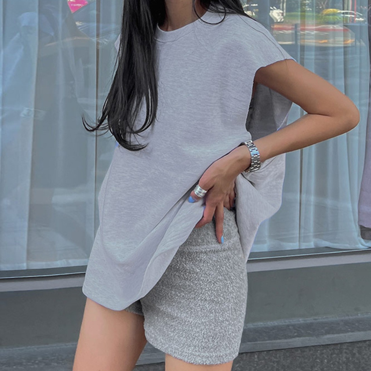 バックカットアウトTee 2color A0002 - 6