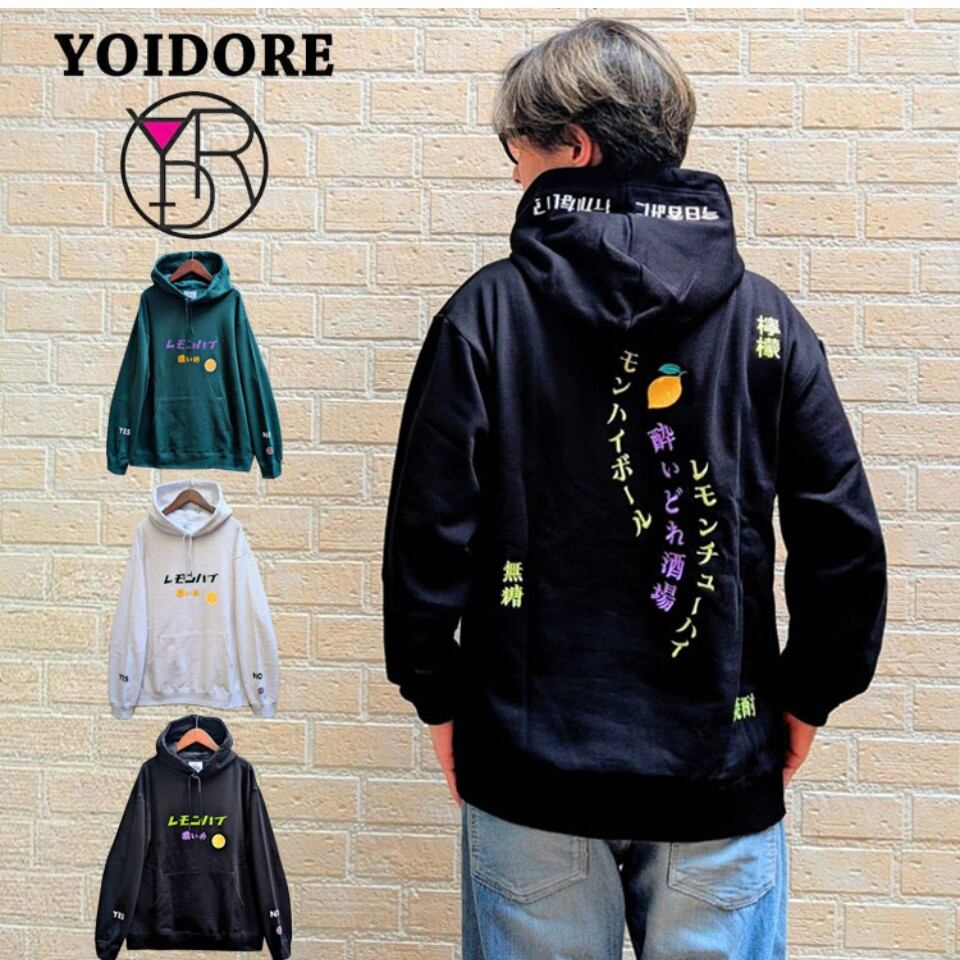 YOIDORE レモンハイスウェットパーカー(3カラー)