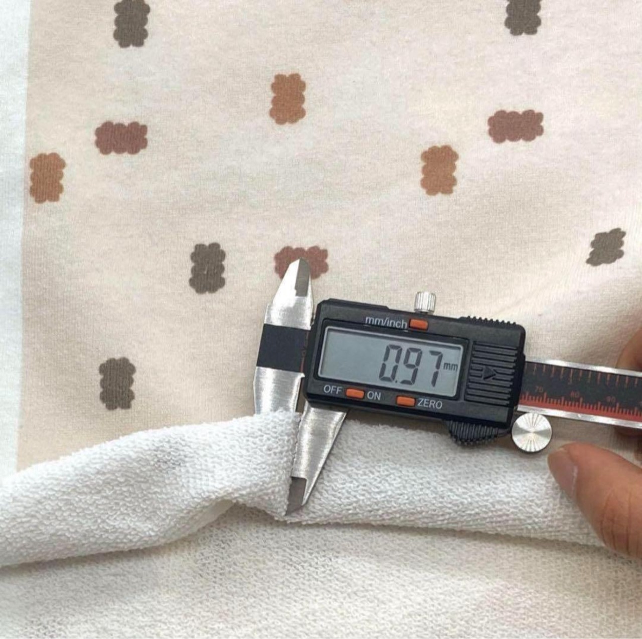 ★NY375◆1m◆綿100%裏毛ニット生地◆オリジナルプリント