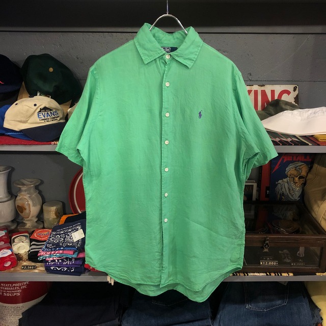 90s Polo Ralph Lauren S/S Linen Shirt | VOSTOK