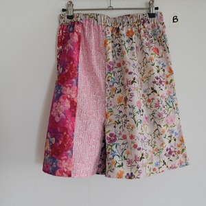 布つなぎ パジャマパンツ - リバティプリント使用