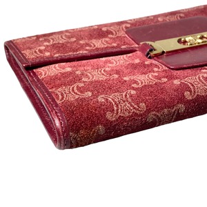 vintage CELINE macadam print suede wallet